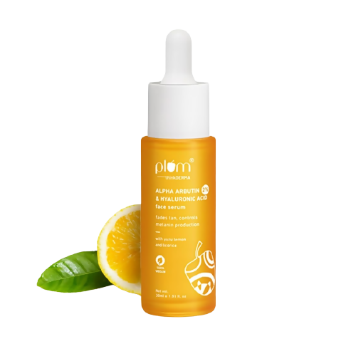 Plum 2% Alpha Arbutin & Hyaluronic Acid Face Serum - Distacart