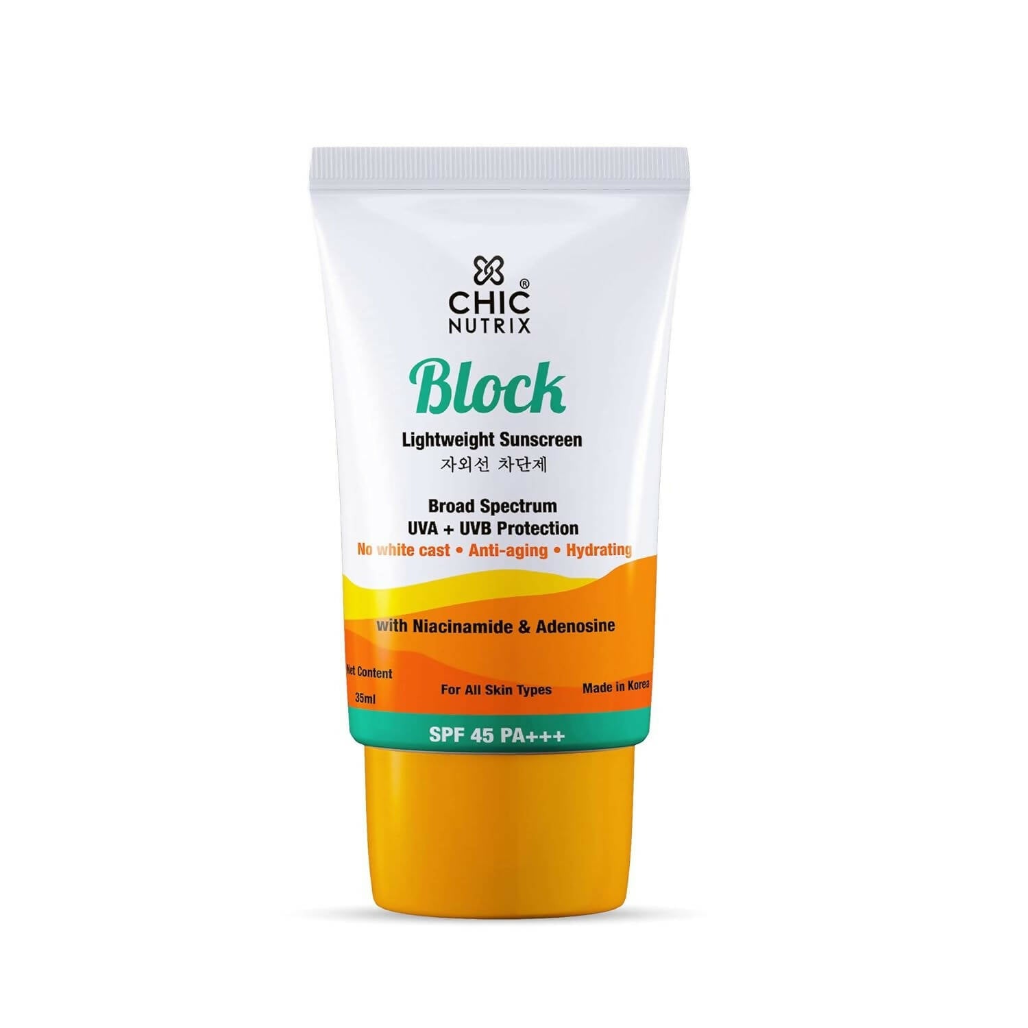 Chicnutrix Block Lightweight Sunscreen SPF 45 PA+++ - Distacart