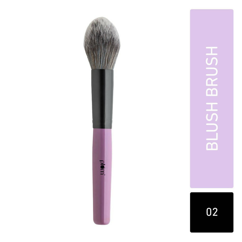 Plum Soft Blend Blush Brush Easy Pick-up 02 - Distacart