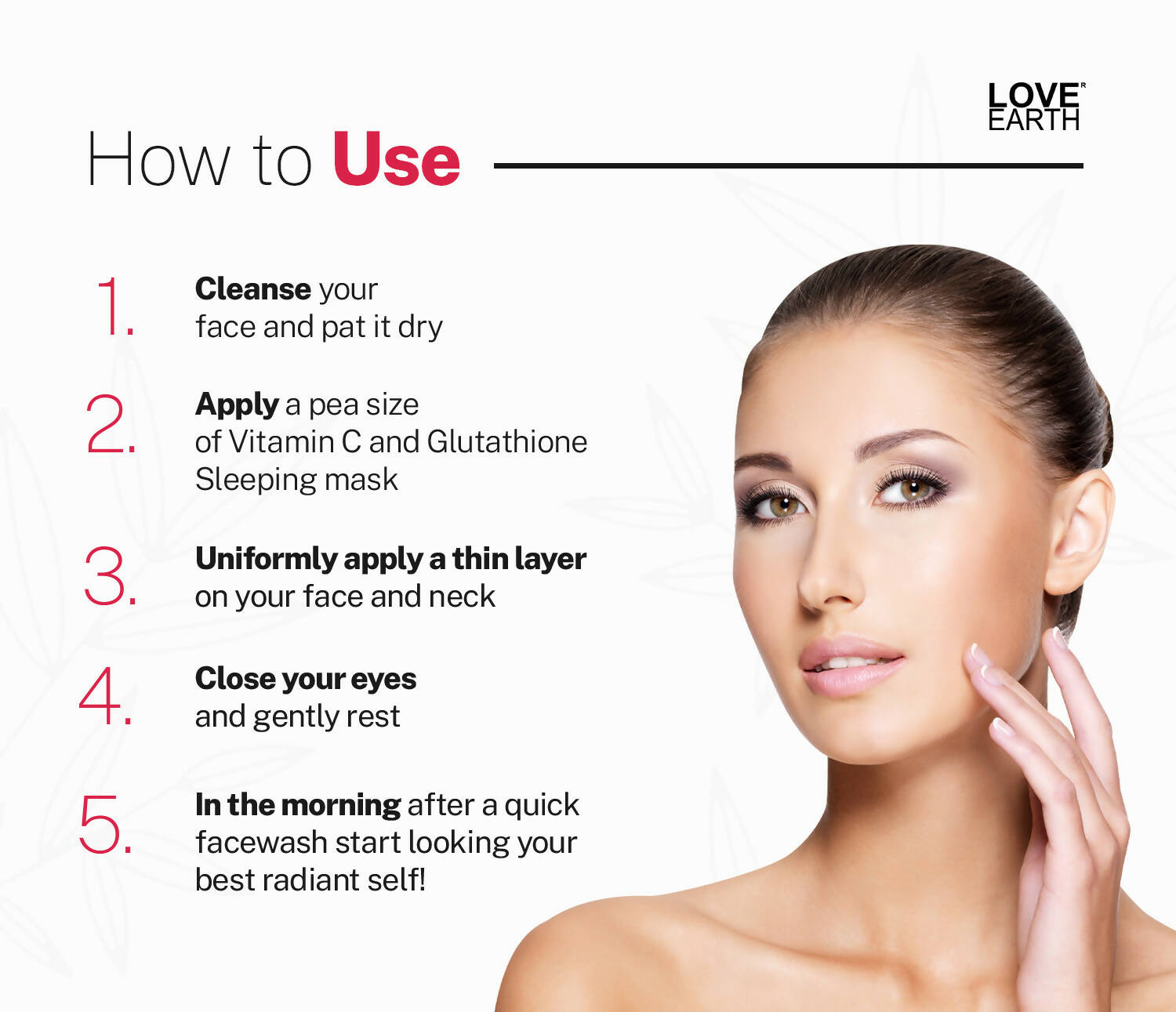 Love Earth Vitamin C & Glutathione Glow Sleeping Mask - Distacart