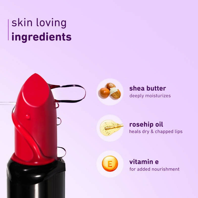 Plum Butter Crème Matte Lipstick Brownie Points - 129 (Umber Brown) - Distacart