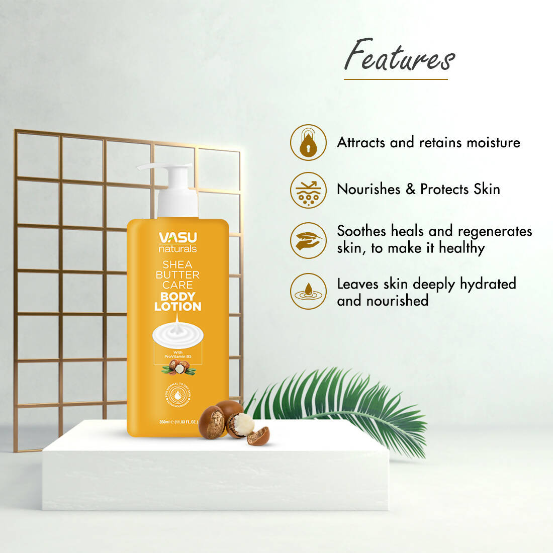 Vasu Naturals Shea Butter Body Lotion - Distacart