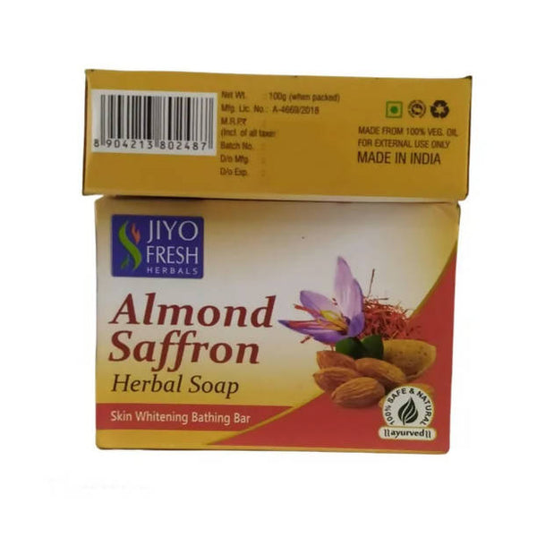 New Shama Jiyo Fresh Almond Saffron Herbal Soap - Distacart