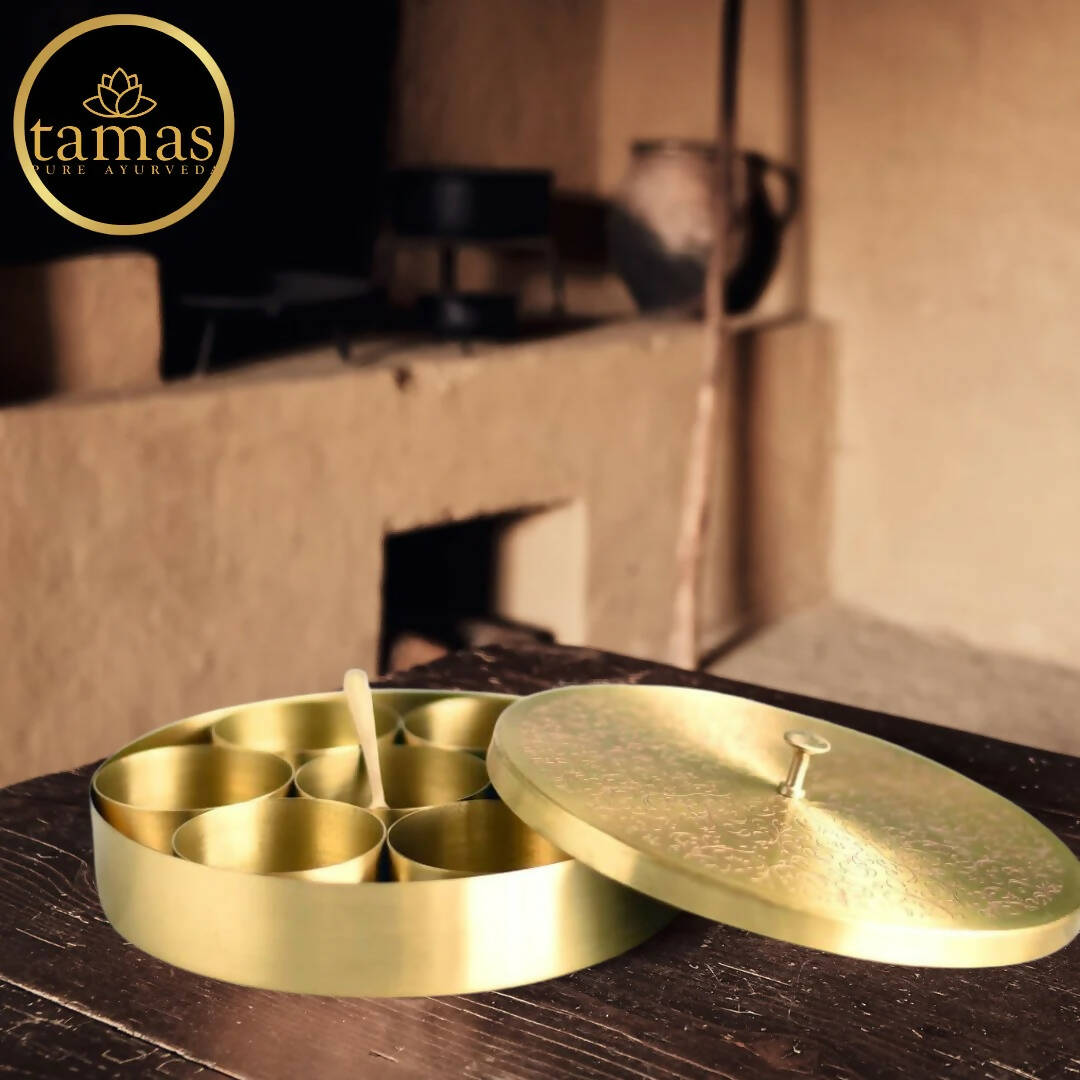 Tamas Brass Spice / Masala Box - Distacart
