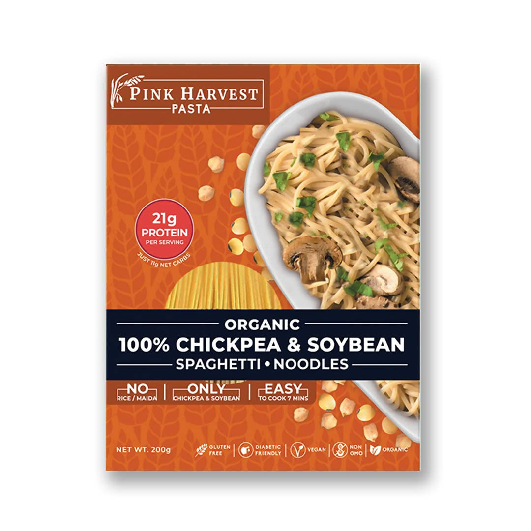 Pink Harvest Organic 100% Chickpea & Soybean Spaghetti Noodles - Distacart