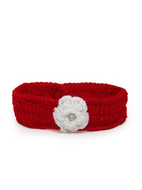 Thumbnail for ChutPut Hand knitted Crochet Red Wedding Wool Dress - Distacart