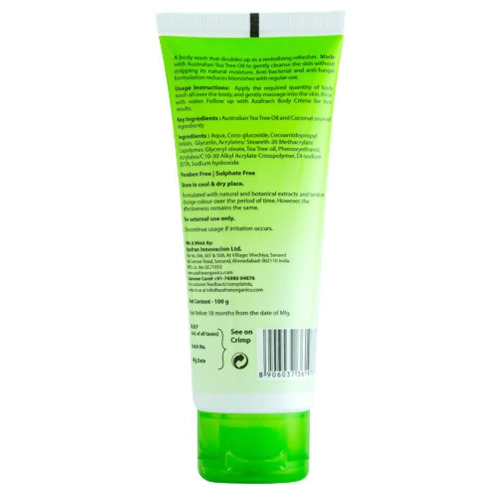 Azafran Organics Tea Tree Skin Clearing Body Wash - Distacart