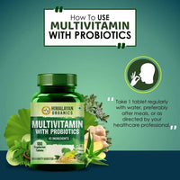 Thumbnail for Organics Multivitamin With Probiotics, 40 Ingredients Immunity Booster: 180 Vegetarian Tablets