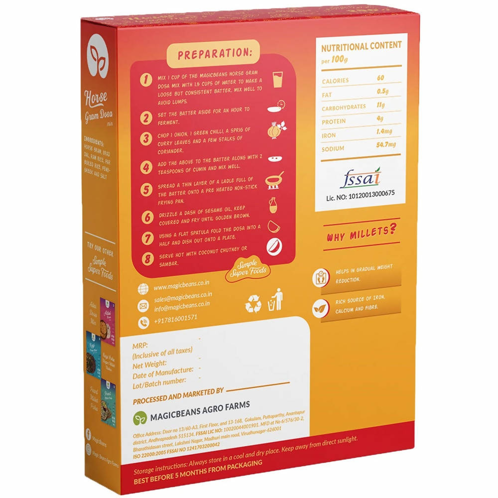 Magicbeans Horse Gram Dosa Mix