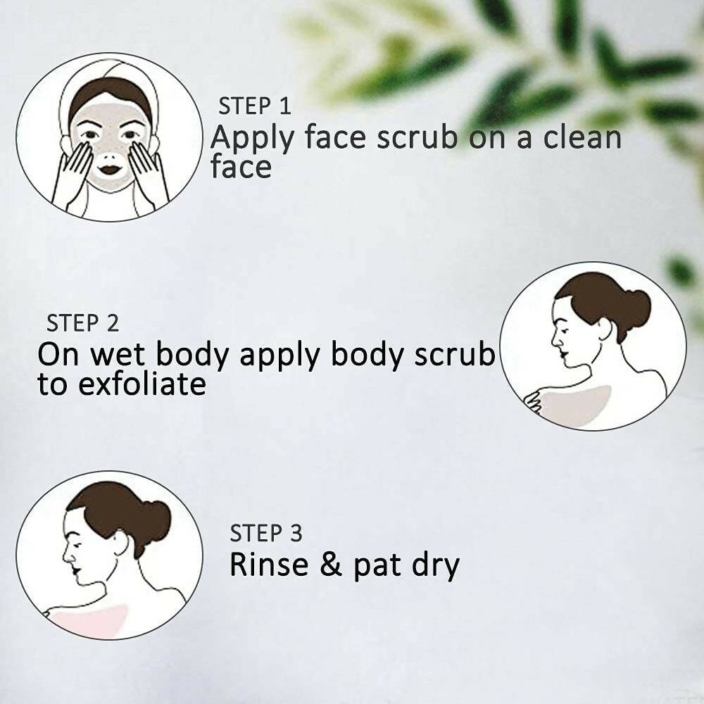 NutriGlow NATURAL'S Bamboo Charcoal Face & Body Scrub - Distacart