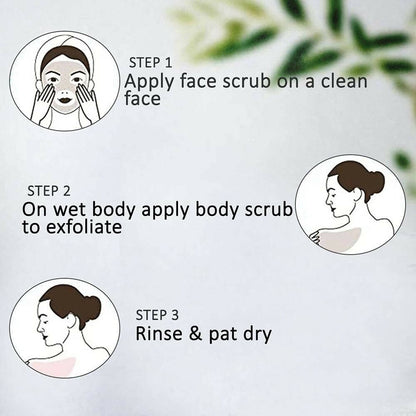 NutriGlow NATURAL'S Bamboo Charcoal Face & Body Scrub - Distacart