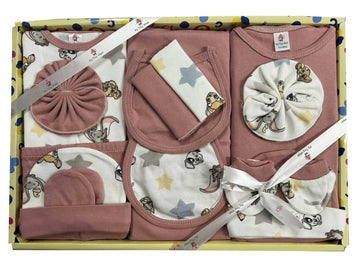 My Tiny Wear Full Sleeves New Born Baby Gift Set - Pink - Distacart