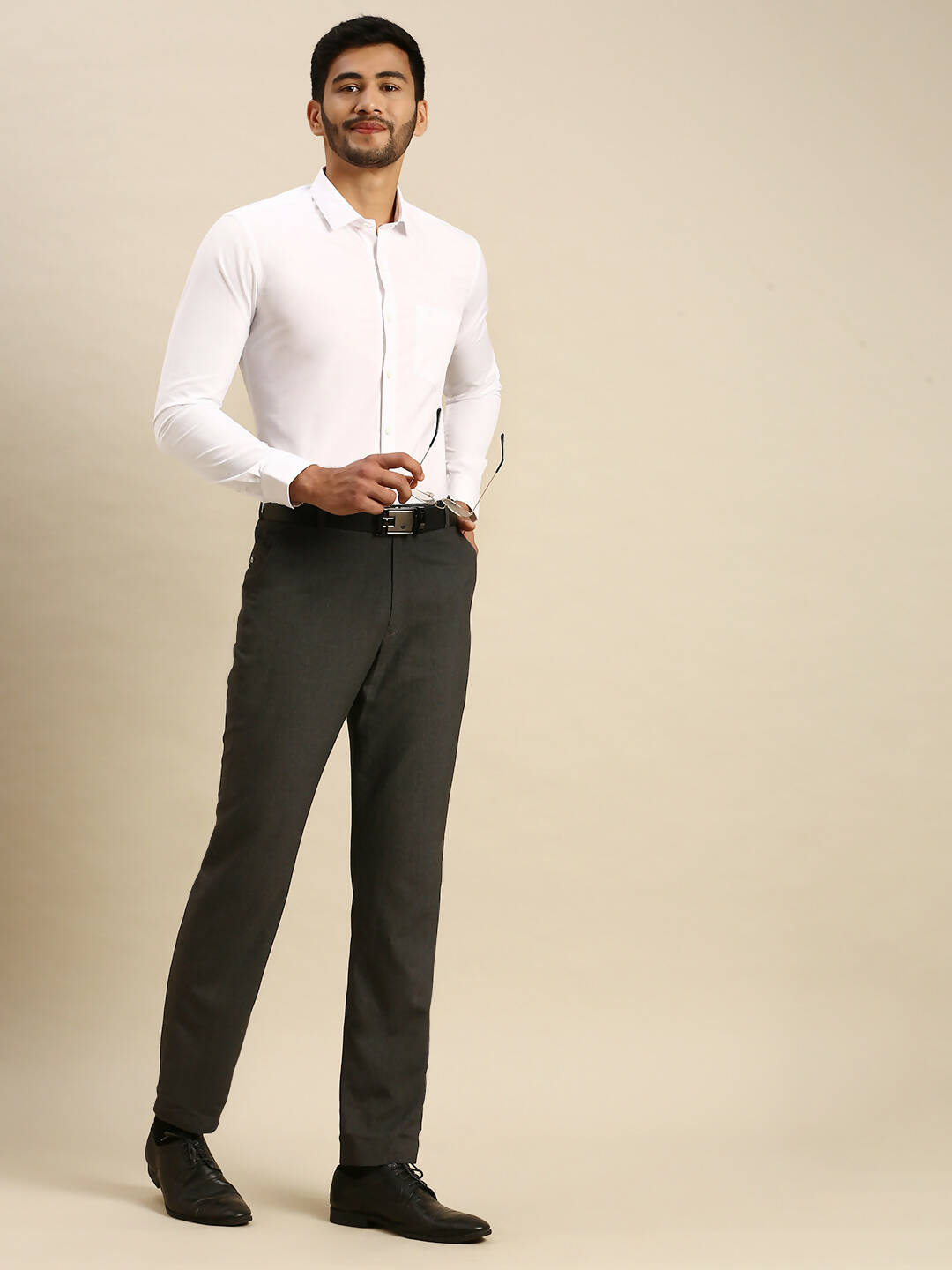 Ramraj Cotton Mens Full Sleeve White Shirt Plus Size - 100% Cotton - Distacart