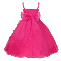 Thumbnail for Asmaani Baby Girl's Pink Colour Satin A-Line Maxi Full Length Dress (AS-DRESS_22088) - Distacart