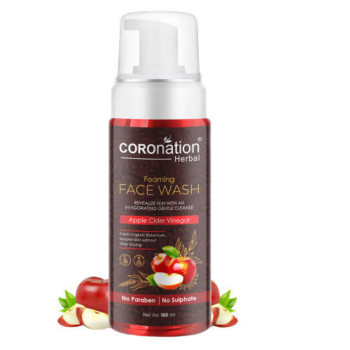 Coronation Herbal Apple Cider Vinegar Foaming Face Wash - Distacart