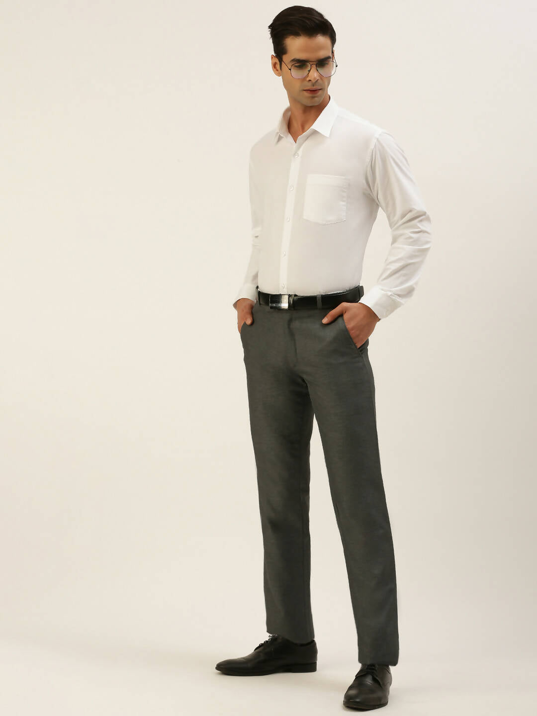 Ramraj Cotton Mens Full Sleeve White Shirt Plus Size - Breeze Cotton - Distacart