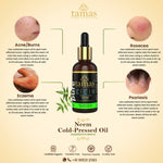 Thumbnail for Tamas Pure Ayurveda 100% Organic Neem Cold Pressed Carrier Oil- USDA Certified Organic- 30ML - Distacart