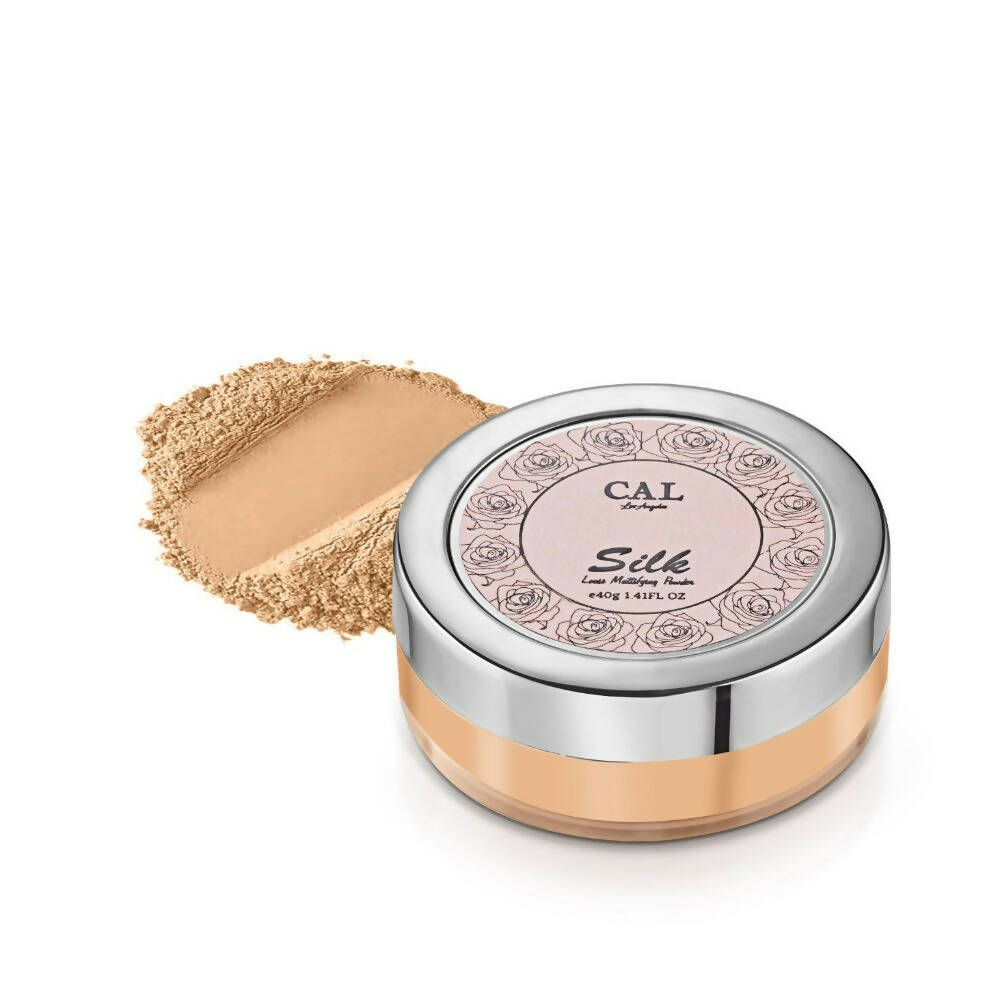 CAL Los Angeles Silk Loose Mattifying Powder For The High Definition Look - Almond - Distacart