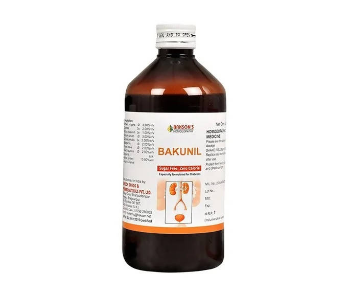 Bakson's Homeopathy Bakunil Syrup (Sugar Free)