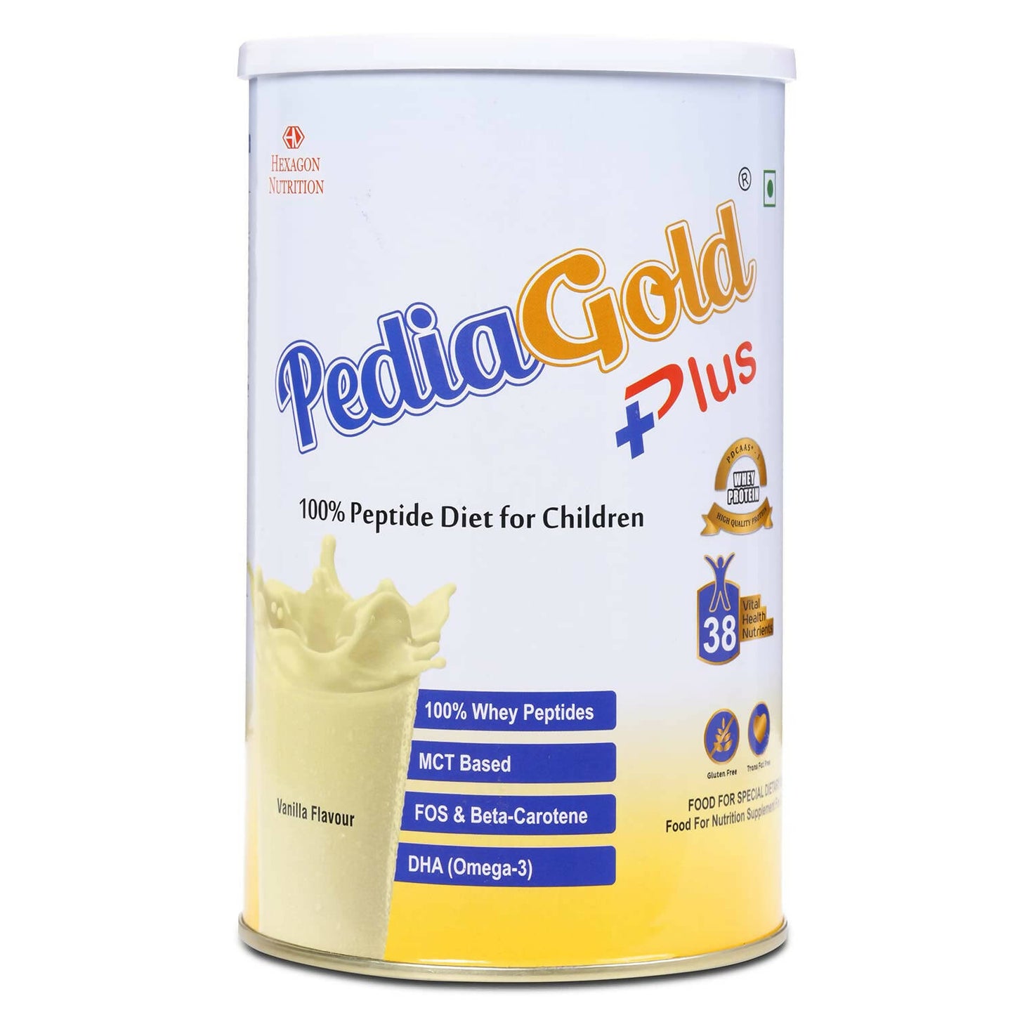 PediaGold Plus 100% Peptide Diet for Children - Vanilla Flavor - Distacart