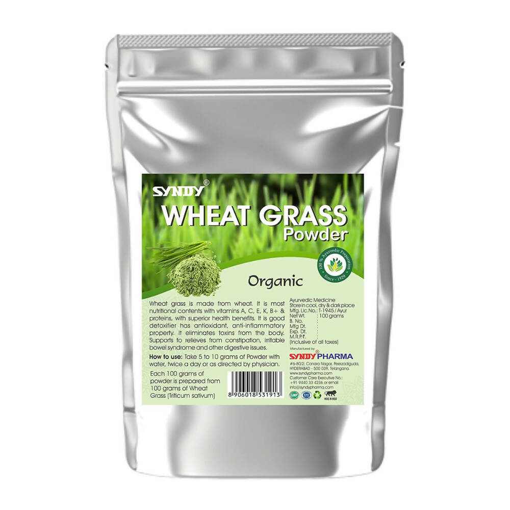 Syndy Pharma Organic Wheat Grass Powder - Distacart