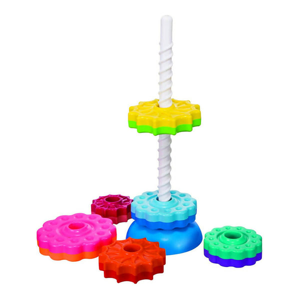 Sardar Ji Ki Dukan Spinning Tower Toy For Kids | Set Of 6 Multi Color Rings Toy For Toddlers To Improve The Dedication And Imagination (Multi Color) - Distacart