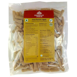 Organic India Maccheroni Rigati Organic Whole Wheat Pasta - Distacart