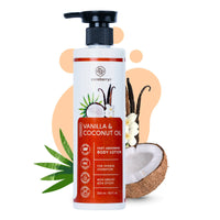 Thumbnail for Careberry Organic Vanilla & Extra Virgin Coconut Oil Ultra Moisture Fast-Absorbing Body Lotion For Intense Hydration - Distacart