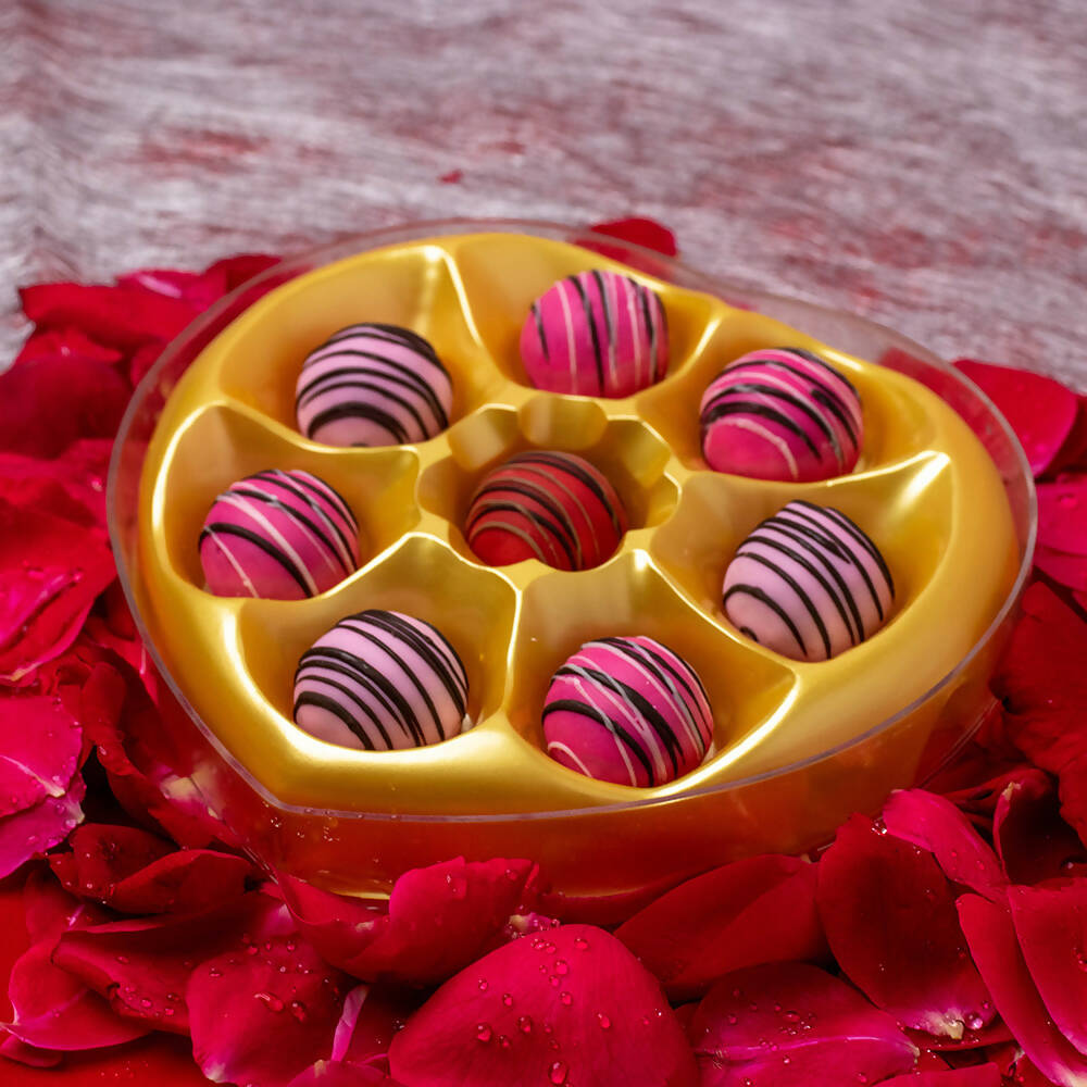 Dibha Ruchoks Valentines Special Assorted Chocolate Truffles Heart Shape Box - Distacart