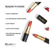 Thumbnail for BlushBee Organic Beauty Lip Nourishing Vegan Lipstick - Wine Waltz - Distacart
