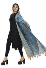 Thumbnail for Mominos Fashion Moeza Handloom Cotton Blue Dupatta - Distacart