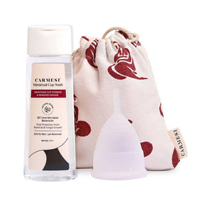 Carmesi Menstrual Cup (L) & Wash Combo - Distacart