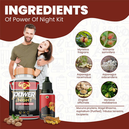 Divya Shree Power Of Night Capsule & Porush Yovan Oil Combo - Distacart