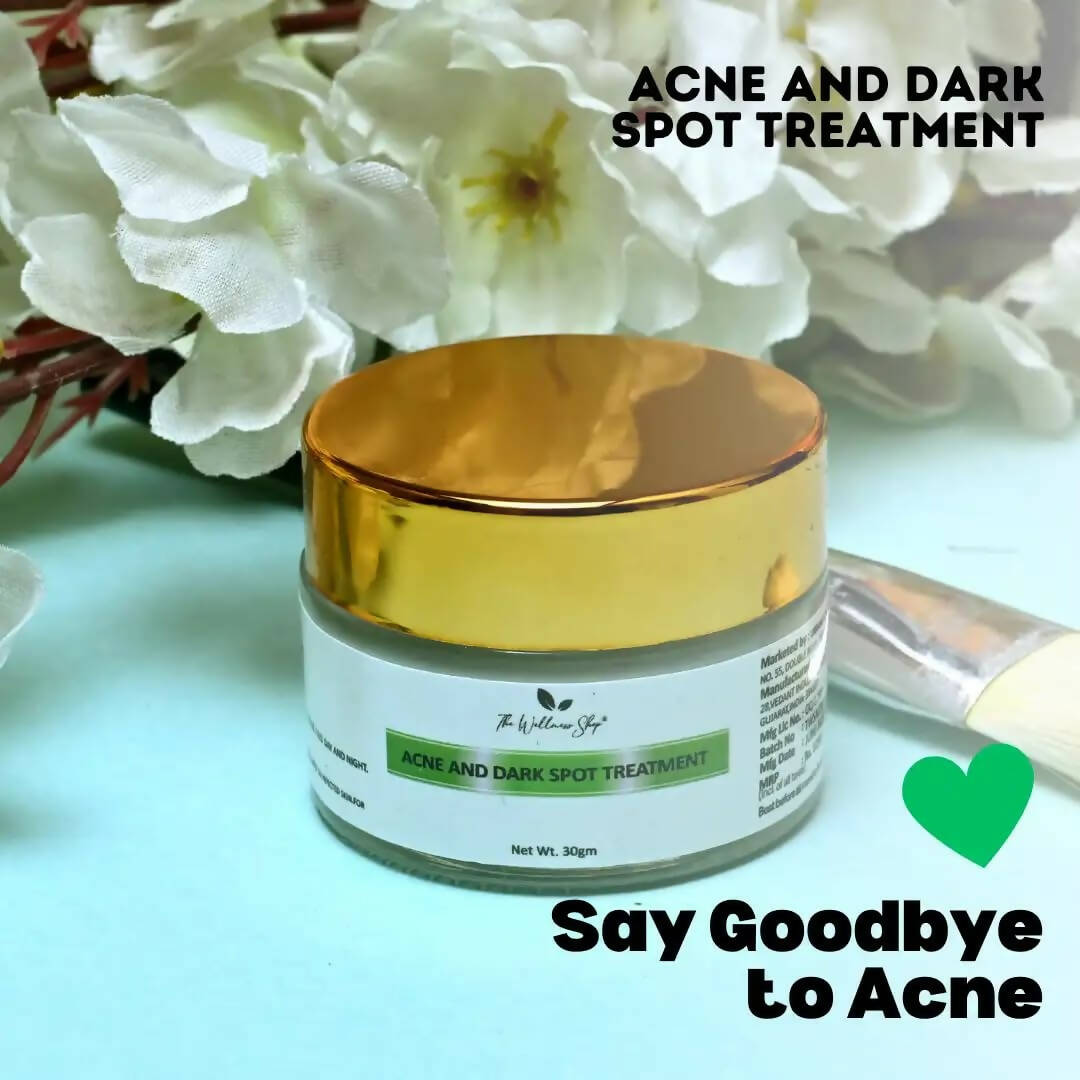 The Wellness Shop Acne and Dark Spot Treatment Cream - Distacart