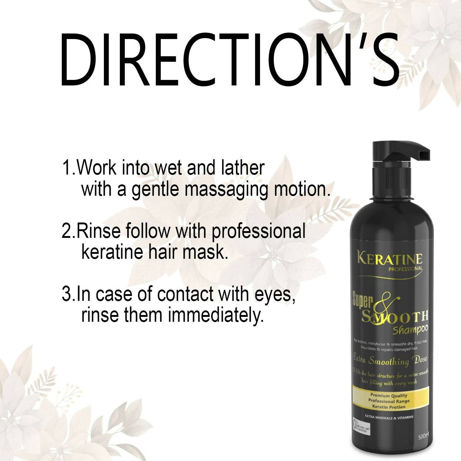 Keratine Professional Super Soft Smooth Shampoo - Distacart