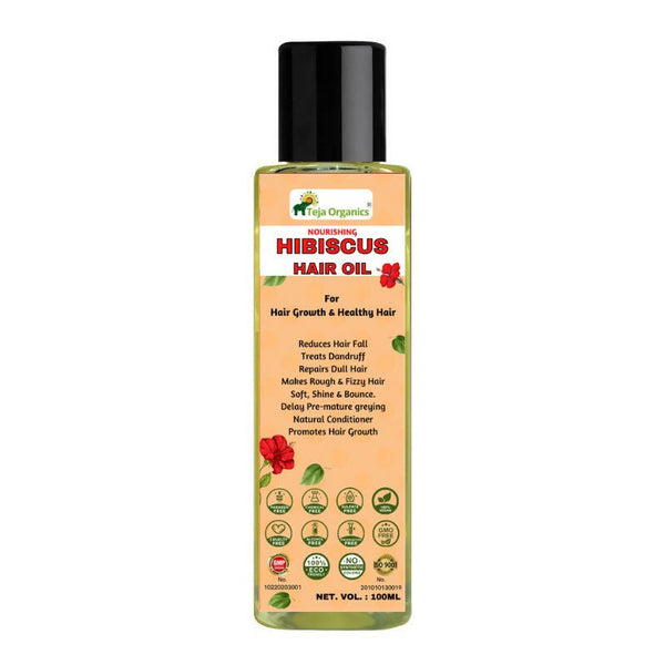 Teja Organics Nourishing Hibiscus Hair Oil - Distacart