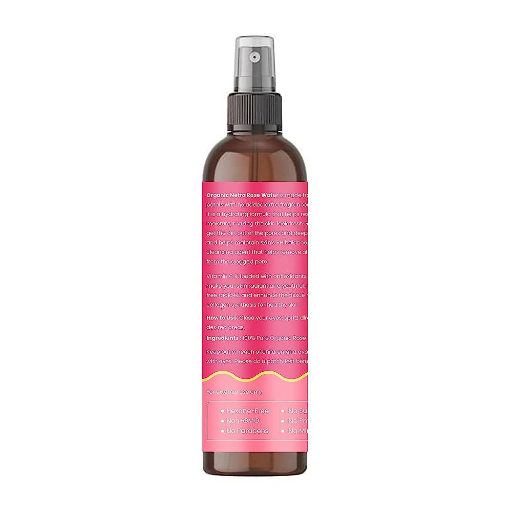 Organic Netra Rose Water with Vitamin C - Distacart