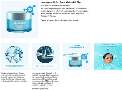 neutrogena hydro boost water gel benefits