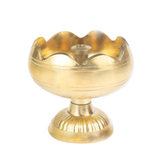 Spillbox Gold-Toned Brass Big Diya Pooja Essential - Distacart