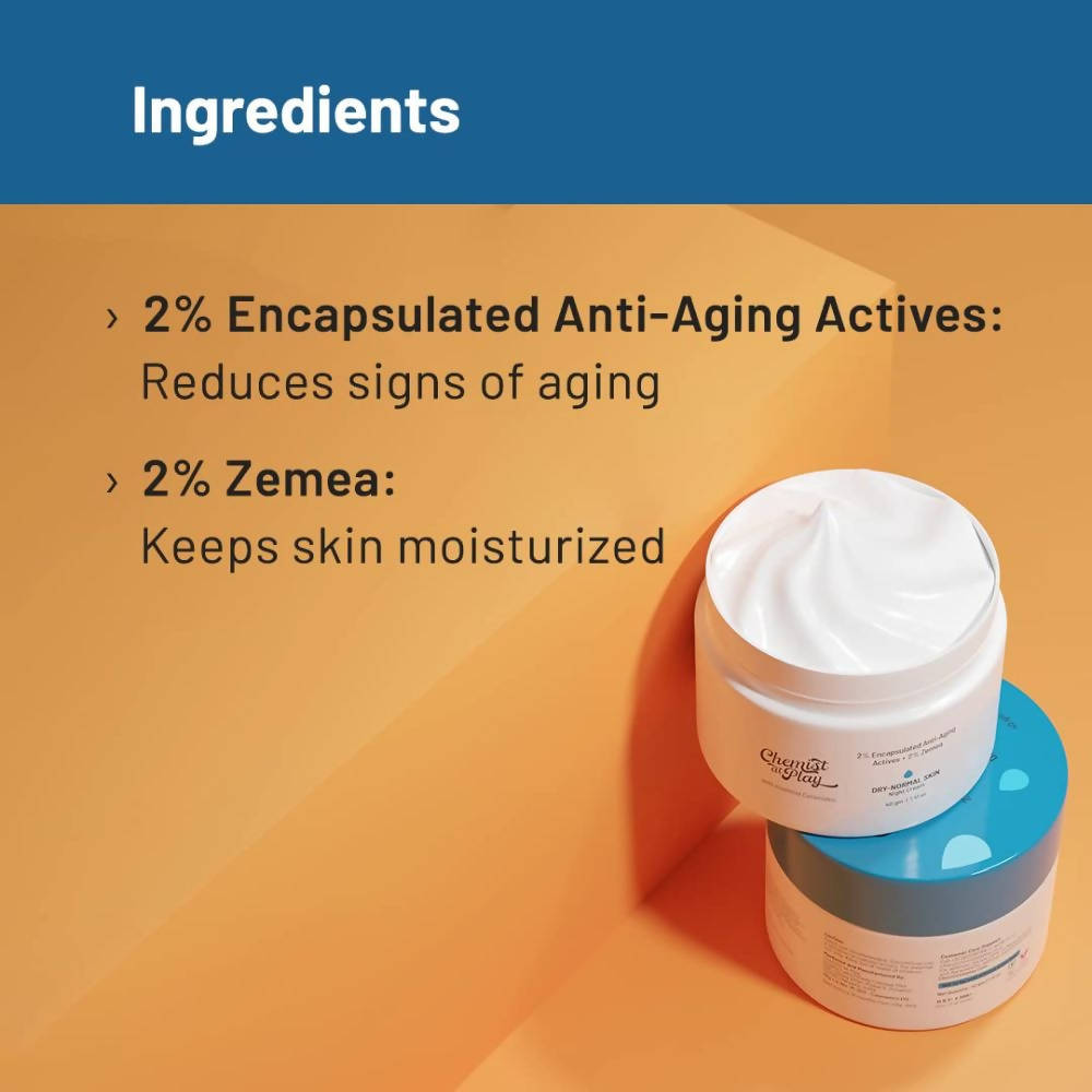 Chemist At Play Dry-Normal Skin Night Cream - Distacart
