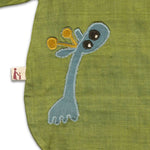 Thumbnail for Mhyssa Tick Tock Round Neck Half Sleeve Green T-shirt With Full Length Yellow Pant Set For Kids - Distacart