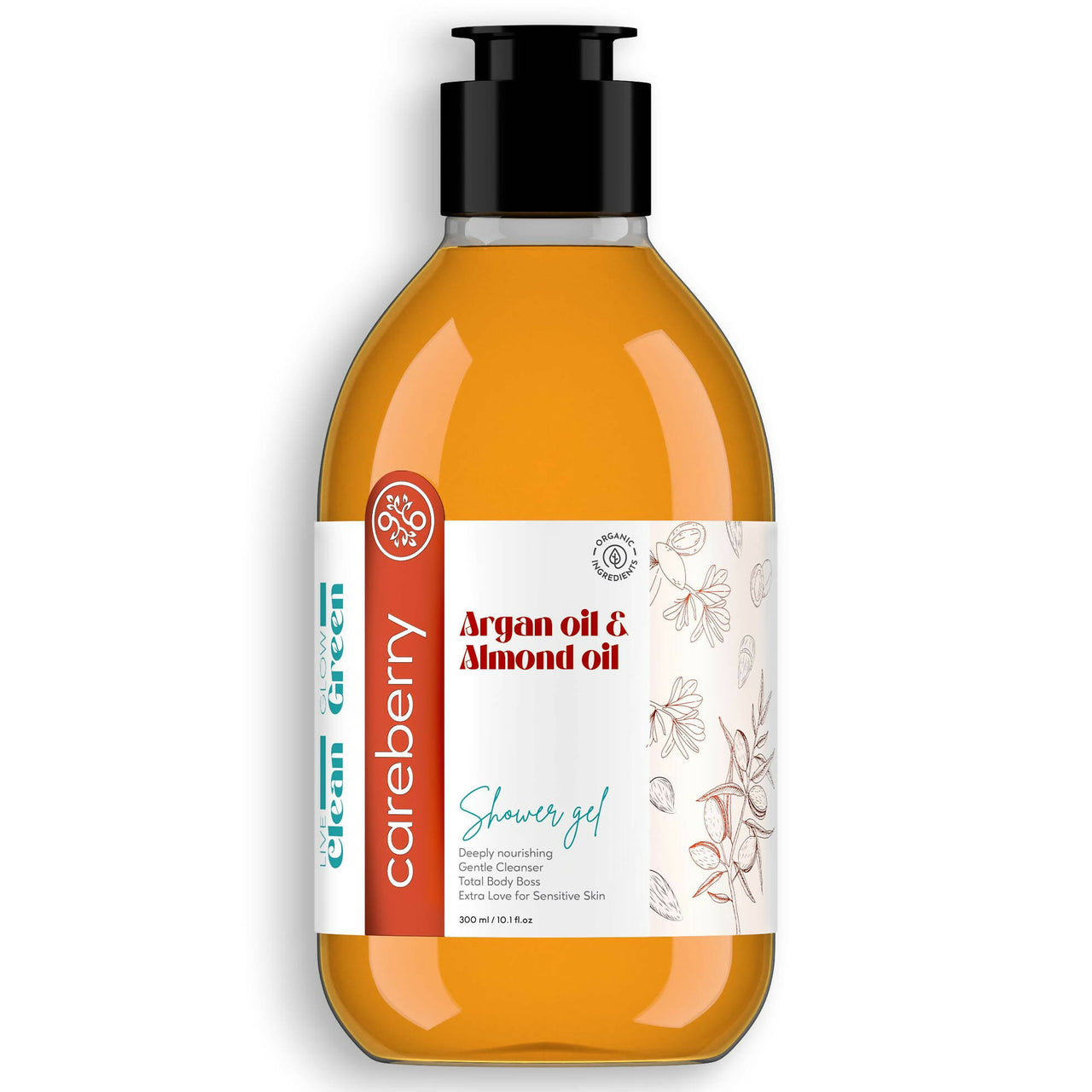 Careberry Argan & Almond Oil Shower Gel - Distacart