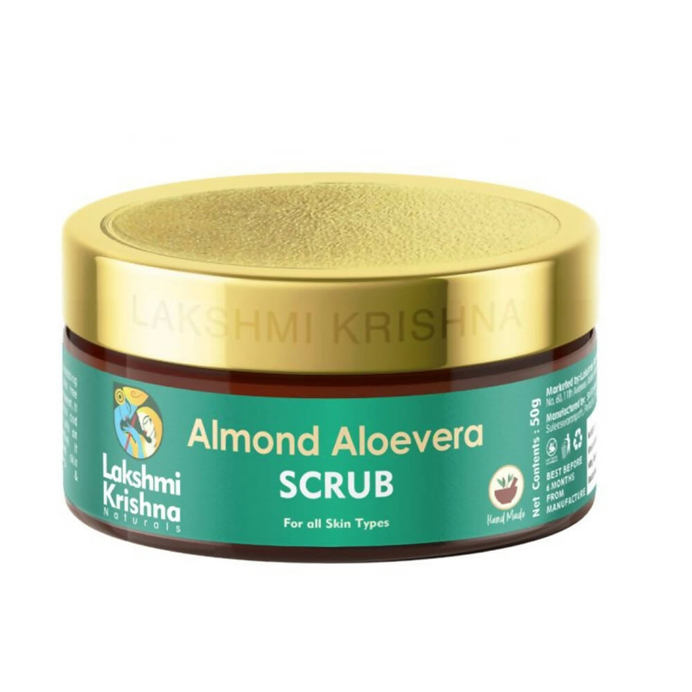 Lakshmi Krishna Naturals Almond Aloevera Scrub - Distacart