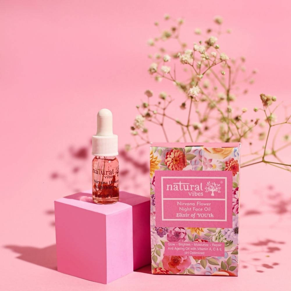 Natural Vibes Glow Getter Gift Set with Rose Quartz Face Roller, Rose Quartz Gua Sha and Nirvana Flower Oil - Distacart