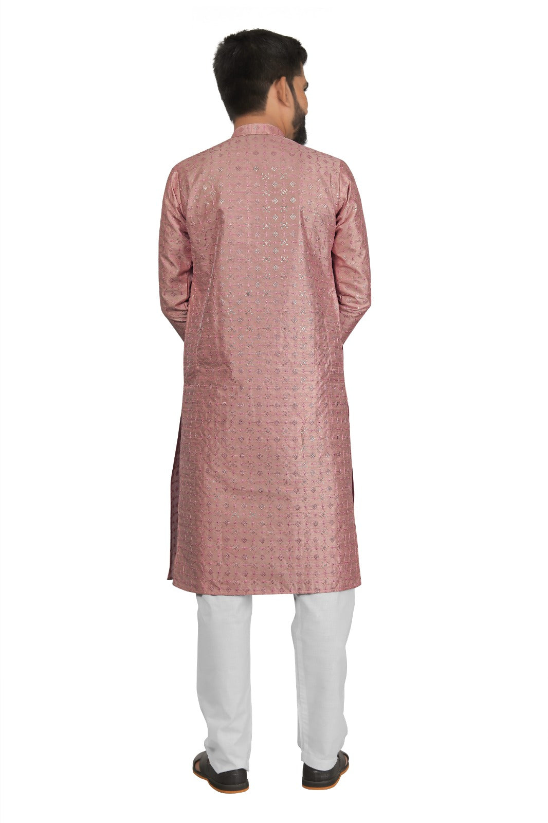 DEIANA'S Fancy Embroidery kurta Payjama Set For Men's (Peach) - Distacart