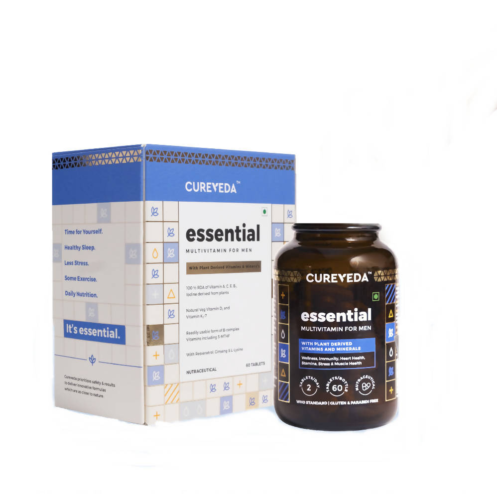 Cureveda Essential Multivitamins For Men Tablets - Distacart