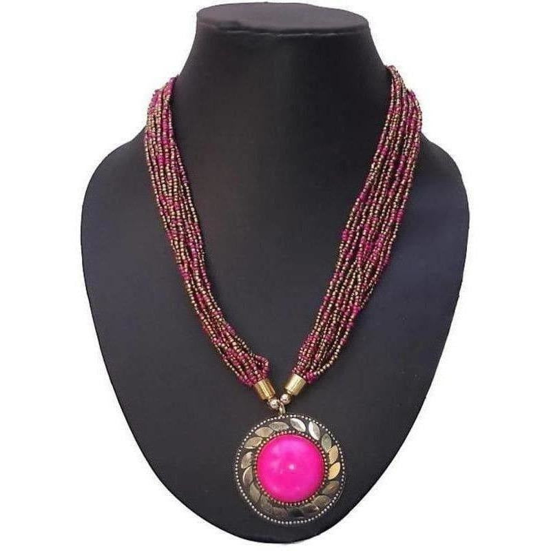 Latest traditional Jwellery set for women Color-Pink
