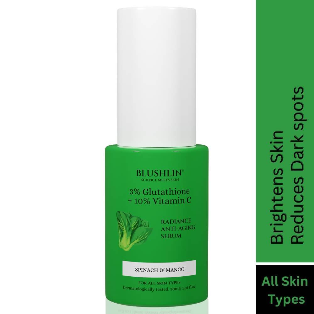 Blushlin 3% Glutathione +10% Vitamin C Face Serum - Distacart