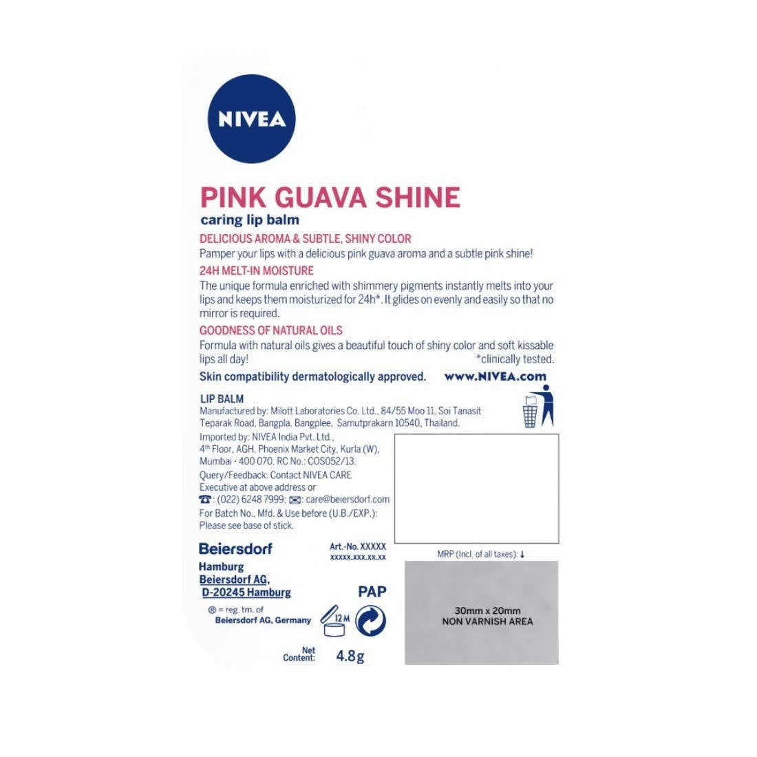 Nivea Lip Balm - Guava Shine