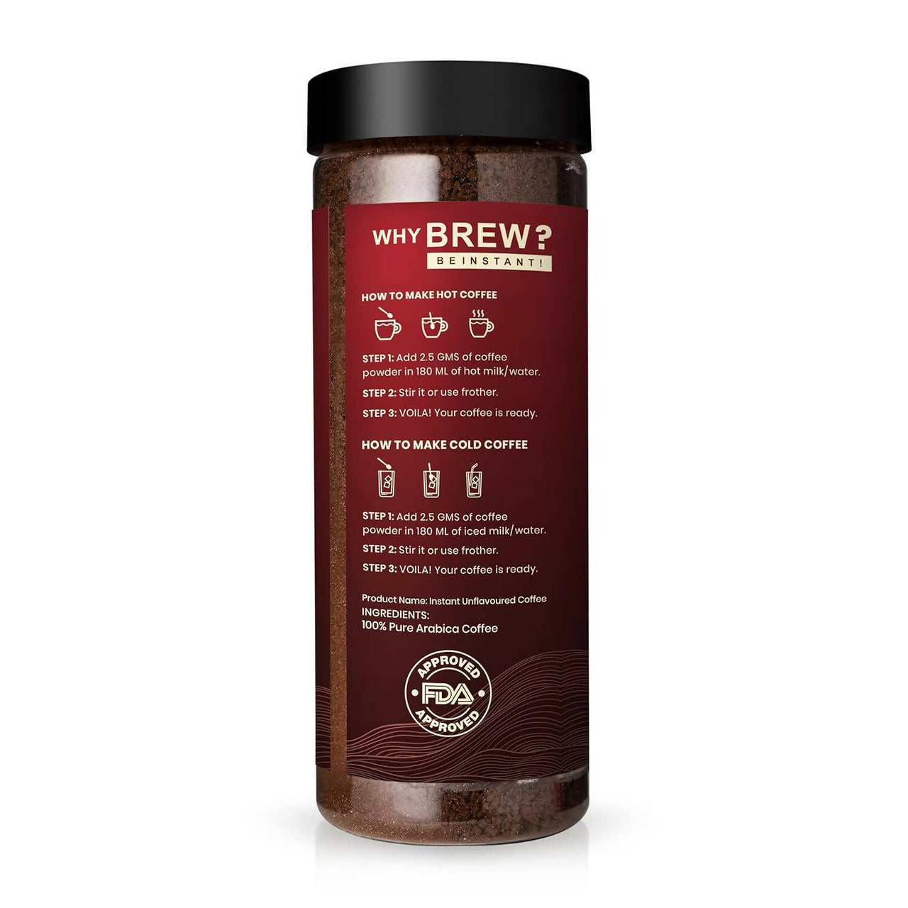 Bevzilla 100% Arabica Instant Classic Strong Coffee Powder - Distacart